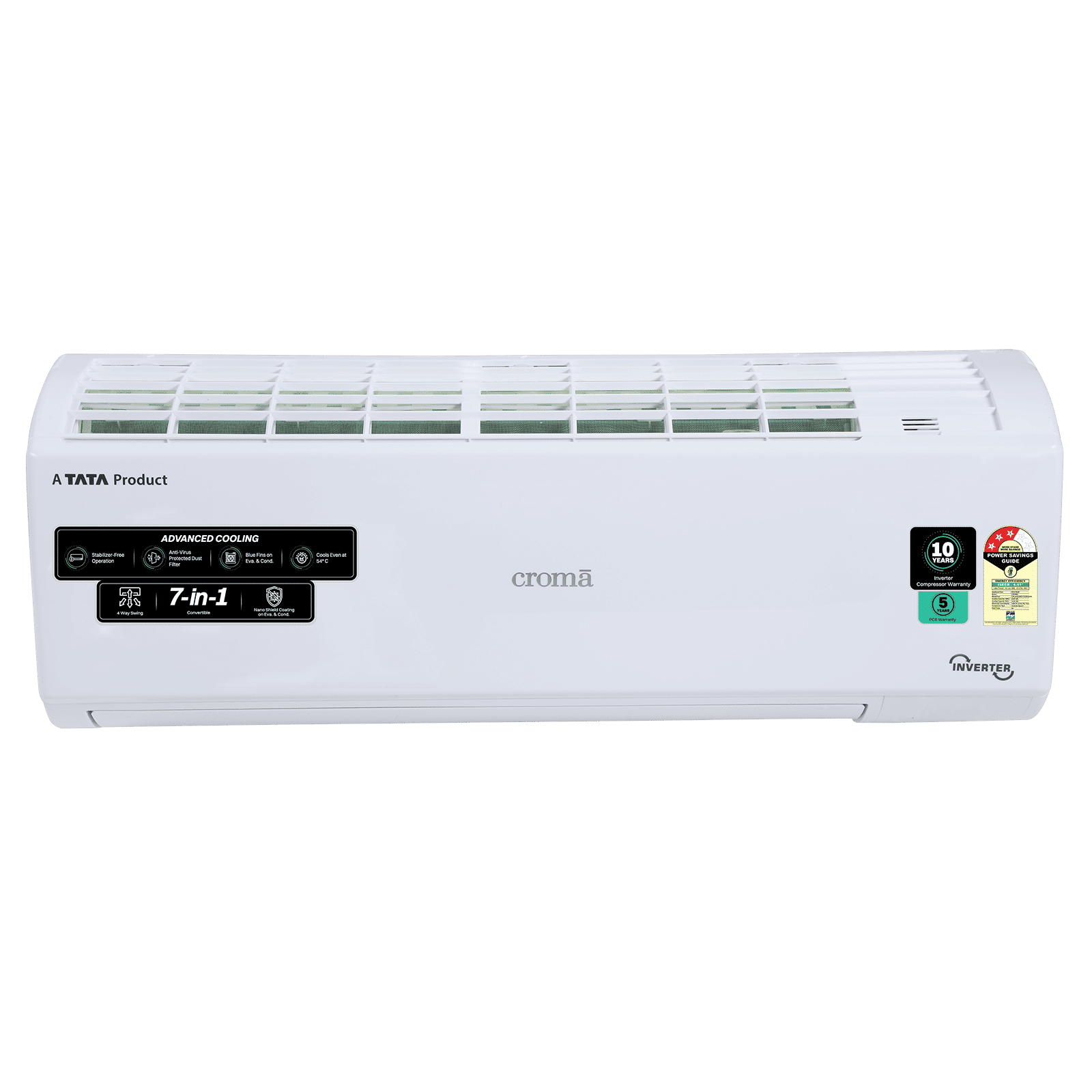 Croma 7 in 1 Convertible 2 Ton 3 Star Inverter Split AC with 4 Way Auto Swing (2026 Model, Copper Condenser, CRLA022IND170294) Croma 7 in 1 Convertible 2 Ton 3 Star Inverter Split AC with 4 Way Auto Swing (2026 Model, Copper Condenser, CRLA022IND170294)_13