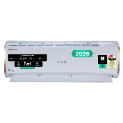 Croma 7 in 1 Convertible 1 Ton 3 Star
                      Inverter Split AC with 4 Way Auto Swing (2026
                      Model, Copper Condenser, CRLA012IND170295)