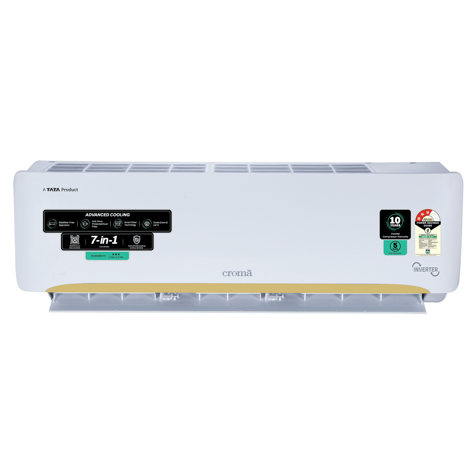 Croma 7 in 1 Convertible 1 Ton 3 Star Inverter Split AC with Self Diagnosis (2026 Model, Copper Condenser, CRLA012IND342402)_16