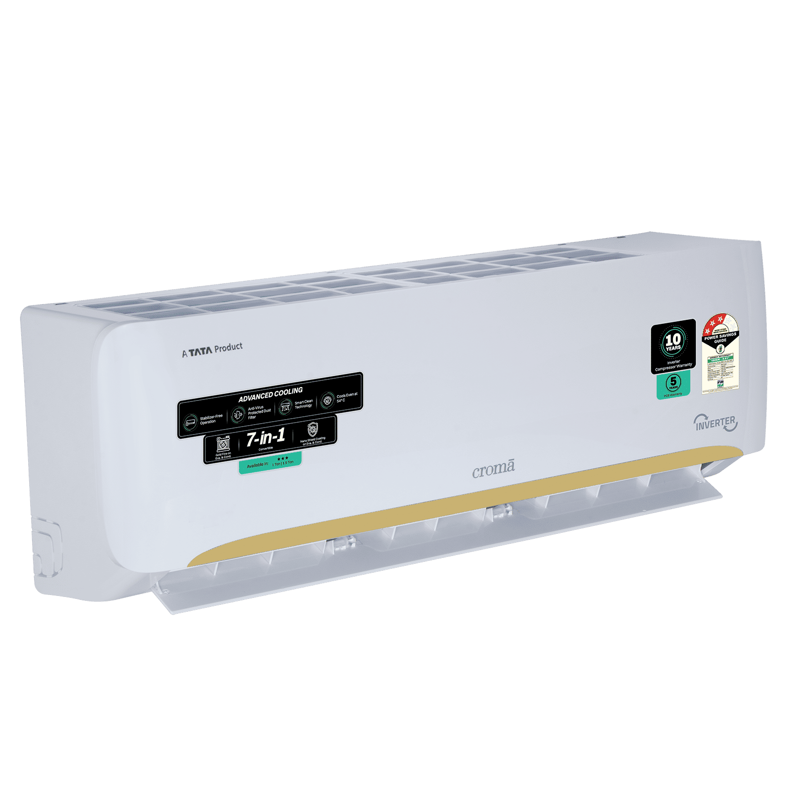 Croma 7 in 1 Convertible 1 Ton 3 Star Inverter Split AC with Self Diagnosis (2026 Model, Copper Condenser, CRLA012IND342402)_18