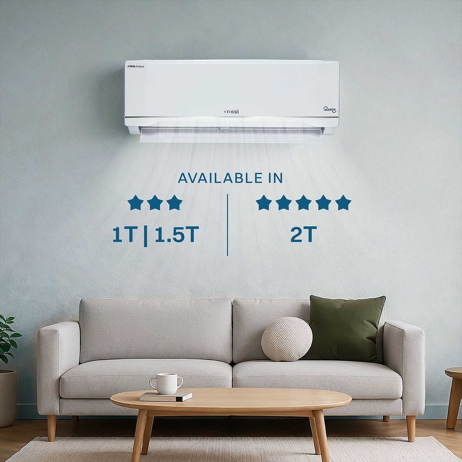 Croma 7 in 1 Convertible 2 Ton 5 Star Inverter Split AC with Antivirus Protection (2026 Model, Copper Condenser) Croma 7 in 1 Convertible 2 Ton 5 Star Inverter Split AC with Antivirus Protection (2026 Model, Copper Condenser)_14