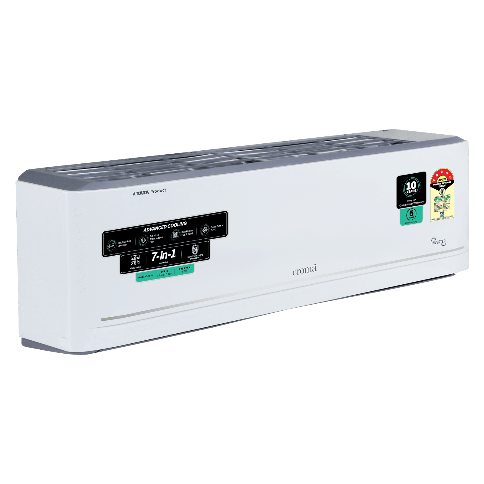 Croma 7 in 1 Convertible 2 Ton 5 Star Inverter Split AC with Antivirus Protection (2026 Model, Copper Condenser) Croma 7 in 1 Convertible 2 Ton 5 Star Inverter Split AC with Antivirus Protection (2026 Model, Copper Condenser)_15