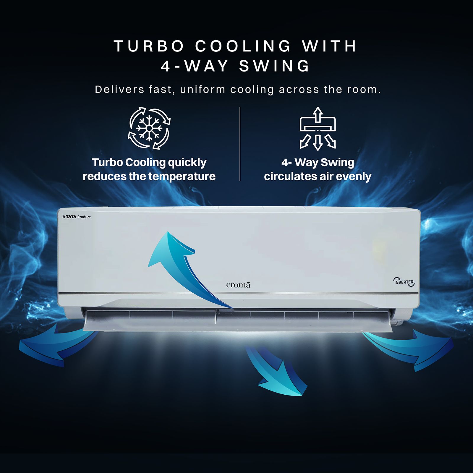 Croma 7 in 1 Convertible 2 Ton 5 Star Inverter Split AC with Antivirus Protection (2026 Model, Copper Condenser) Croma 7 in 1 Convertible 2 Ton 5 Star Inverter Split AC with Antivirus Protection (2026 Model, Copper Condenser)_10