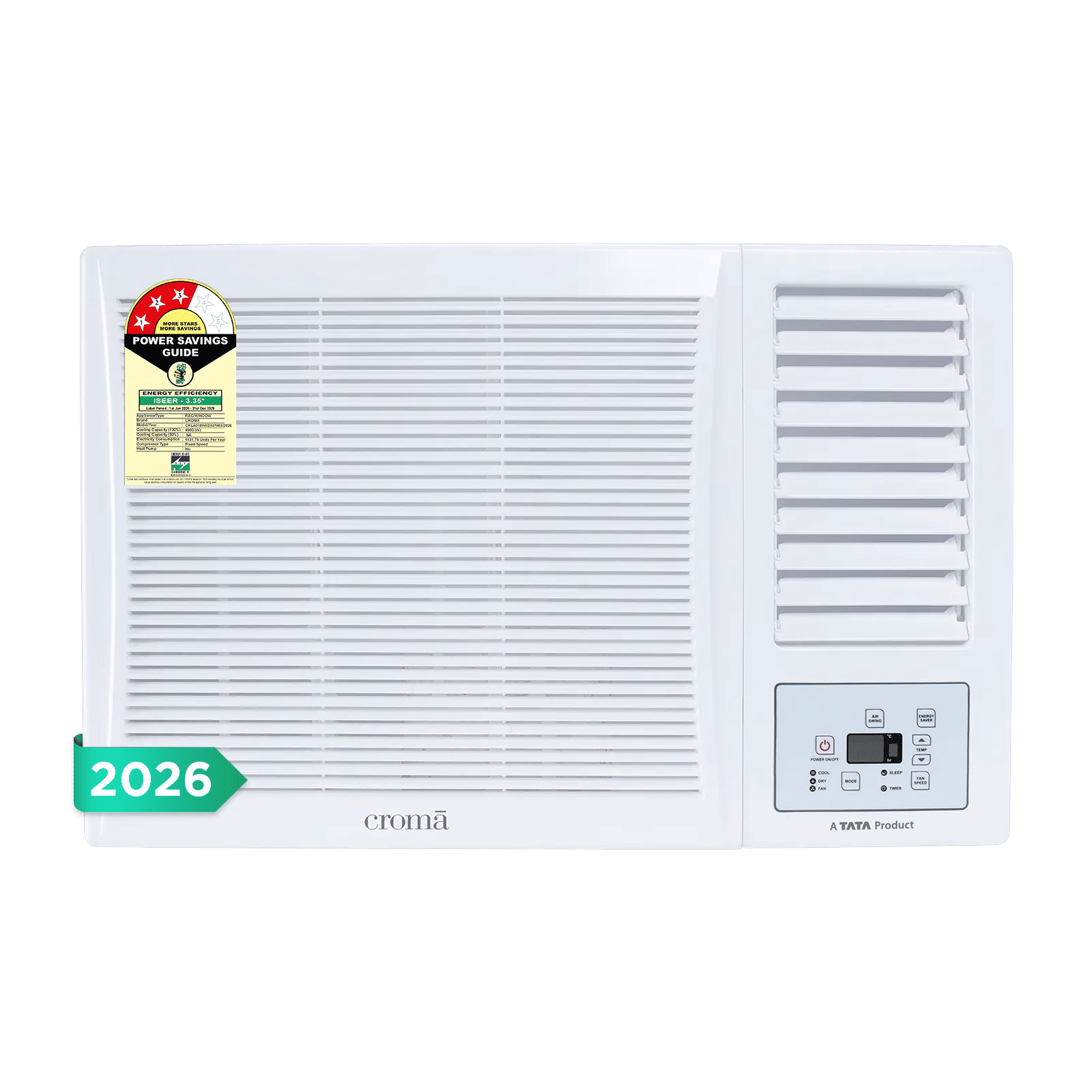 Croma 1.5 Ton 3 Star Fixed Speed Window AC (2026 Model, Copper Condenser, Dust Filter) Croma 1.5 Ton 3 Star Fixed Speed Window AC (2026 Model, Copper Condenser, Dust Filter)_1