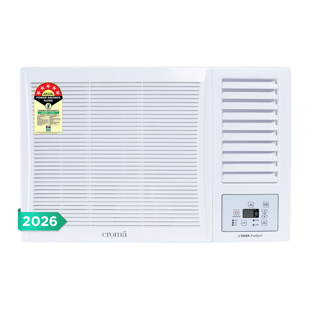 Croma 1.5 Ton 5 Star Inverter Window AC (2026 Model, Copper Condenser, Dust Filter)