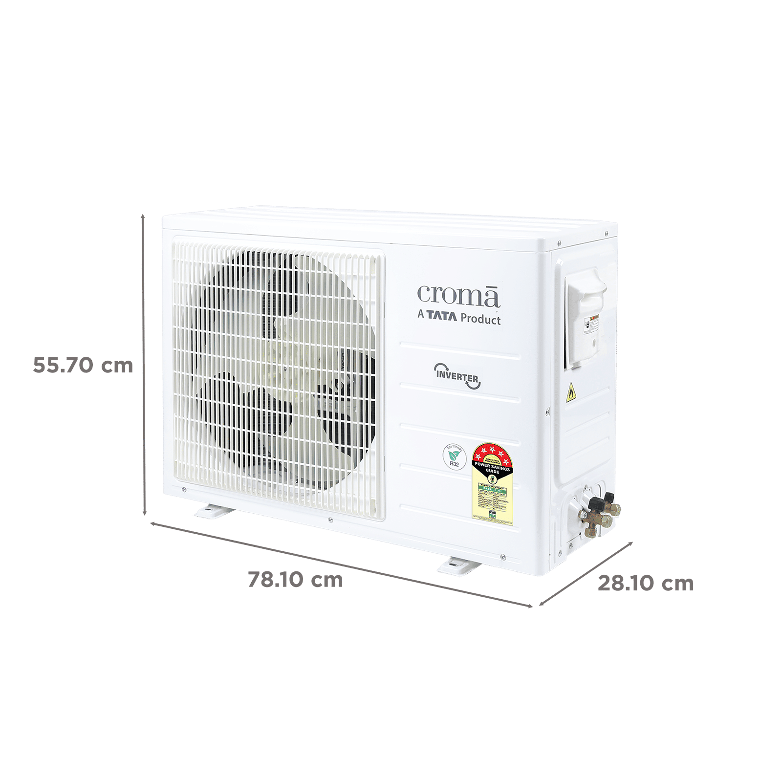 Croma 7 in 1 Convertible 1.5 Ton 5 Star Inverter Split AC with 4 Way Auto Swing (2026 Model, Copper Condenser, CRLA018INF170298) Croma 7 in 1 Convertible 1.5 Ton 5 Star Inverter Split AC with 4 Way Auto Swing (2026 Model, Copper Condenser, CRLA018INF170298)_4