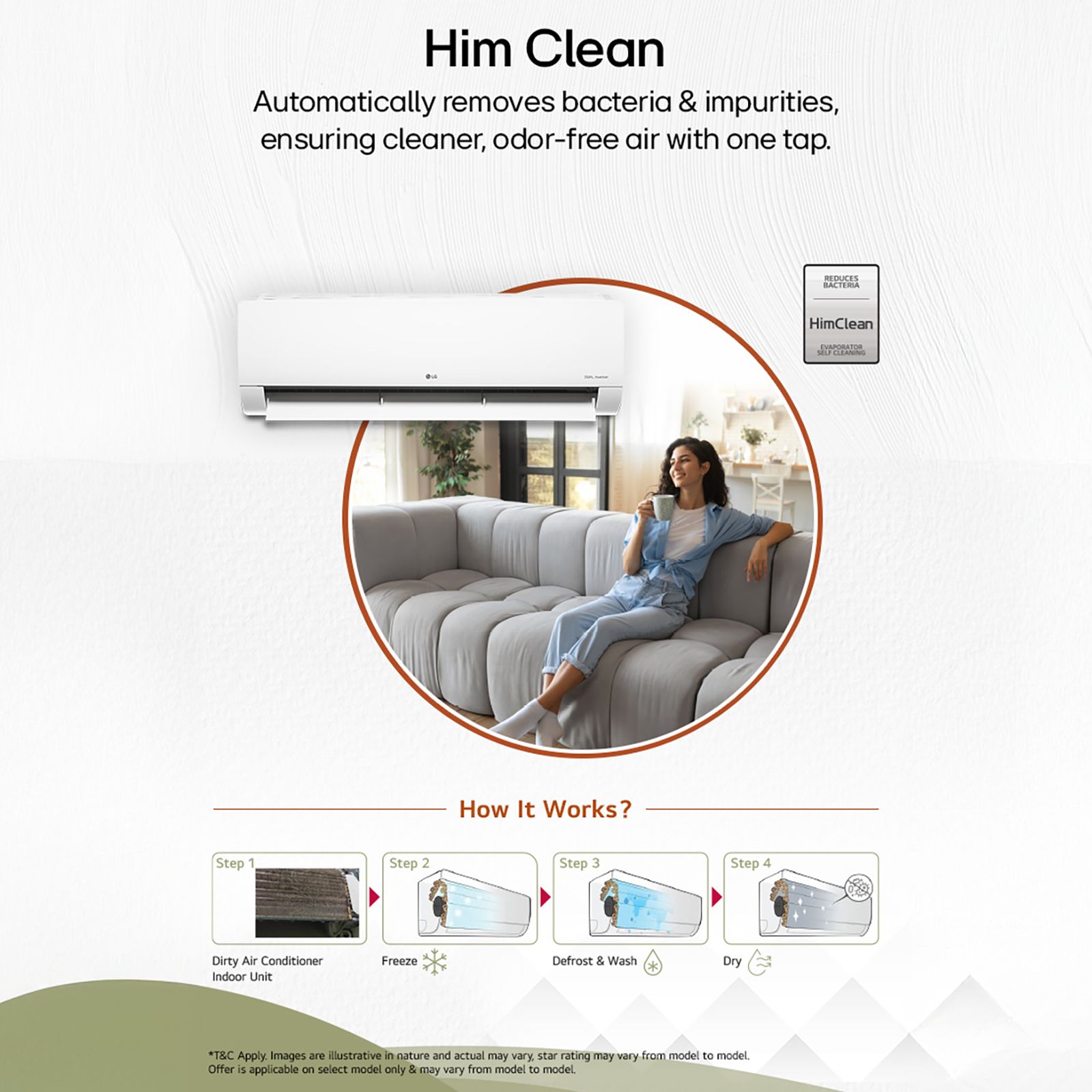 LG 6 in 1 Convertible 1.5 Ton 3 Star Inverter Split AC with Monsoon Comfort Feature (2025 Model, Copper Condenser, ASQ18ANXEAMLG)_9