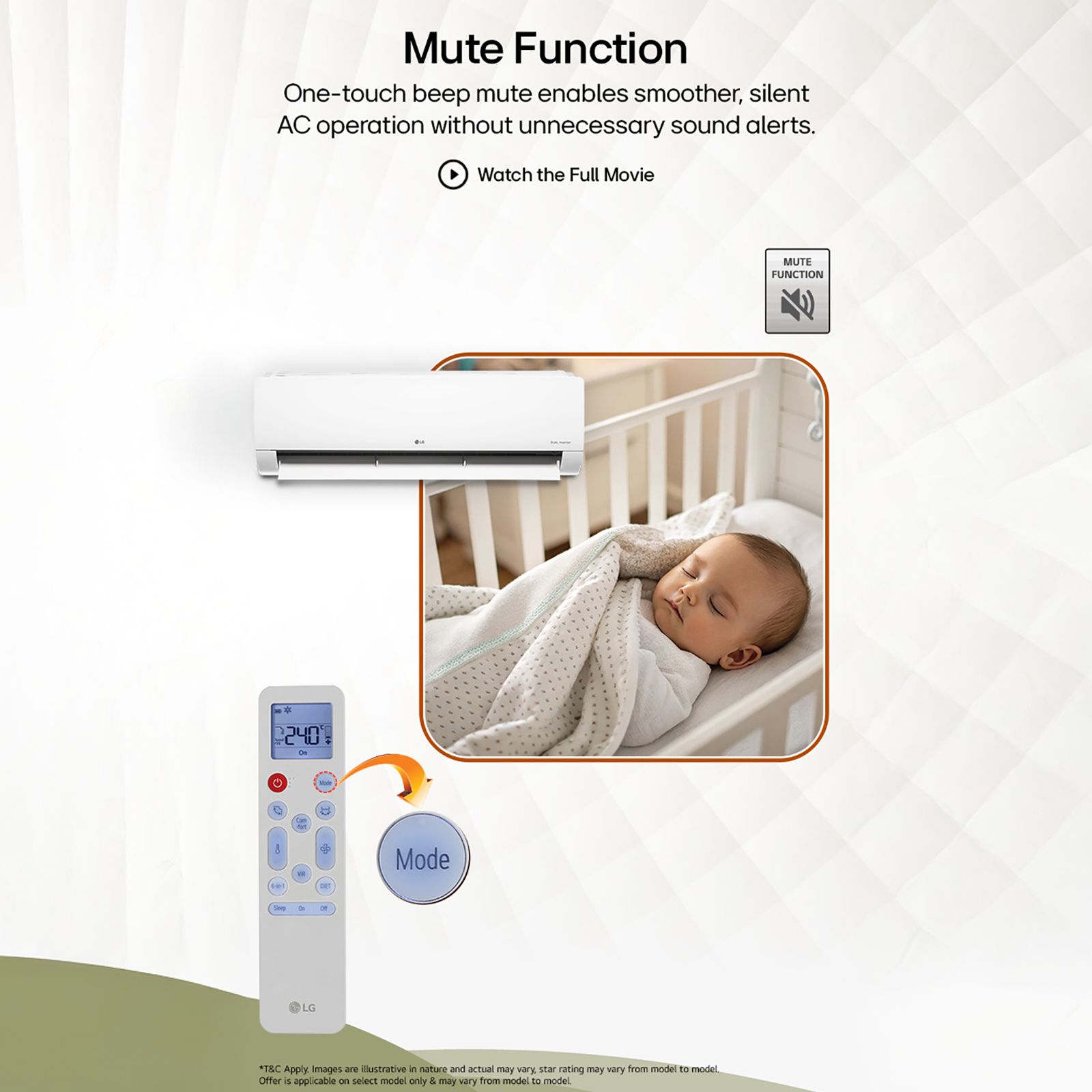 LG 6 in 1 Convertible 1 Ton 3 Star Inverter Split AC with Monsoon Comfort Feature (2025 Model, Copper Condenser, ASQ12YNXEAMLG) LG 6 in 1 Convertible 1 Ton 3 Star Inverter Split AC with Monsoon Comfort Feature (2025 Model, Copper Condenser, ASQ12YNXEAMLG)_11
