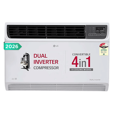LG 4-in-1 Convertible 1.5 Ton 3 Star Window AC with Dual Rotary Compressor (Copper Condenser, AW-Q18WUXA.ASLG)