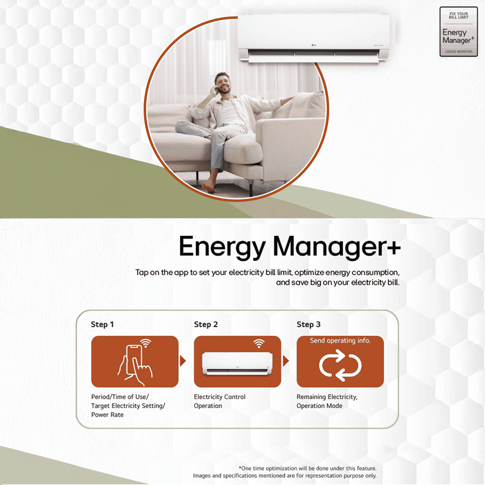 LG 6 in 1 Convertible 1.5 Ton 5 Star Inverter Split Smart AC with Energy Manager (Copper Condenser, AS-Q19AWZE.AMLG) LG 6 in 1 Convertible 1.5 Ton 5 Star Inverter Split Smart AC with Energy Manager (Copper Condenser, AS-Q19AWZE.AMLG)_14
