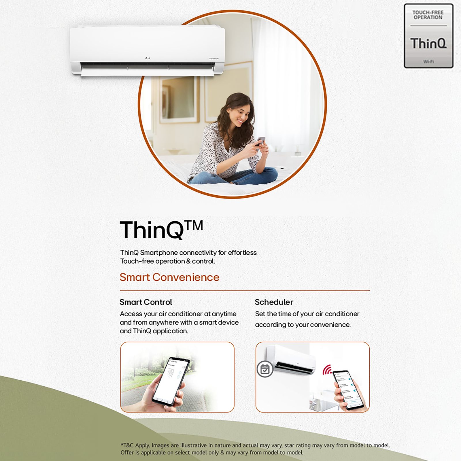 LG 6 in 1 Convertible 1.5 Ton 5 Star Inverter Split Smart AC with Energy Manager (Copper Condenser, AS-Q19AWZE.AMLG) LG 6 in 1 Convertible 1.5 Ton 5 Star Inverter Split Smart AC with Energy Manager (Copper Condenser, AS-Q19AWZE.AMLG)_15