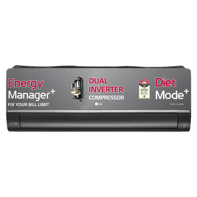 LG 6 in 1 Convertible 1.5 Ton 5 Star Dual Inverter Split Smart AC with ThinQ App Control (2026 Model, Copper Condenser, AS-Q19MWZE.ANLG)