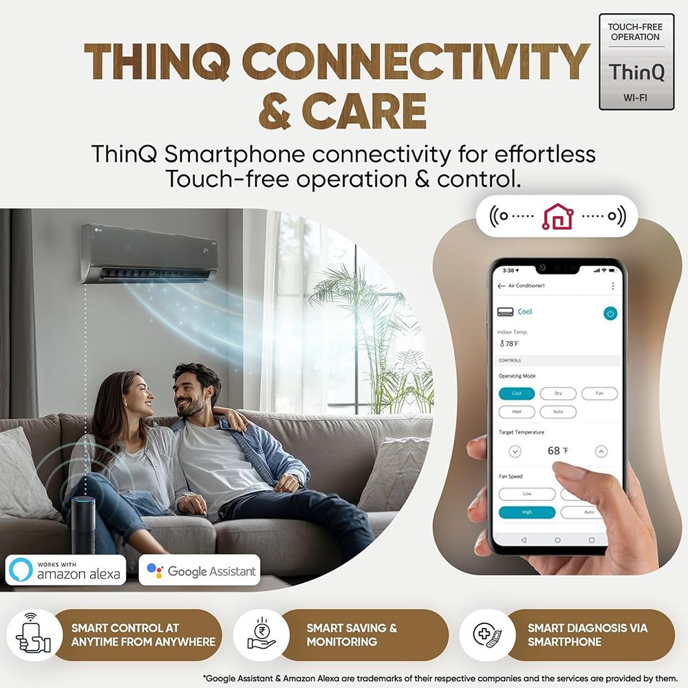 LG 6 in 1 Convertible 1.5 Ton 5 Star Dual Inverter Split Smart AC with ThinQ App Control (2026 Model, Copper Condenser, AS-Q19MWZE.ANLG) LG 6 in 1 Convertible 1.5 Ton 5 Star Dual Inverter Split Smart AC with ThinQ App Control (2026 Model, Copper Condenser, AS-Q19MWZE.ANLG)_11
