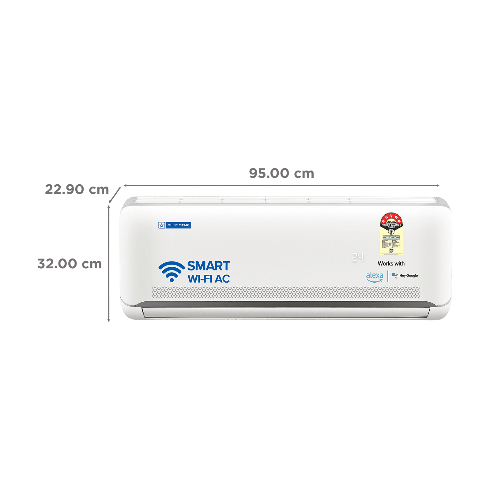 Blue Star N Series Convertible 1 Ton 5 Star Inverter Split Smart AC with Voice Command Technology (2026 Model, Copper Condenser, IA512NXUS) Blue Star N Series Convertible 1 Ton 5 Star Inverter Split Smart AC with Voice Command Technology (2026 Model, Copper Condenser, IA512NXUS)_3