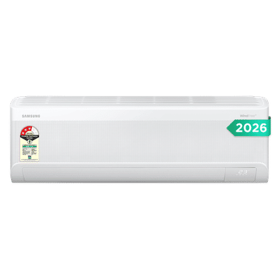 SAMSUNG AR60 5 in 1 Convertible 1.5 Ton 3 Star Inverter Split Smart AC with Voice Assistant (2026 Model, Copper Condenser, AR60H18D13WNNA)