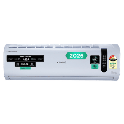 Croma 7 in 1 Convertible 1.5 Ton 3 Star Inverter Split Smart AC with Wi-Fi Enabled (2026 Model, Copper Condenser, CRLAS18IND170211)