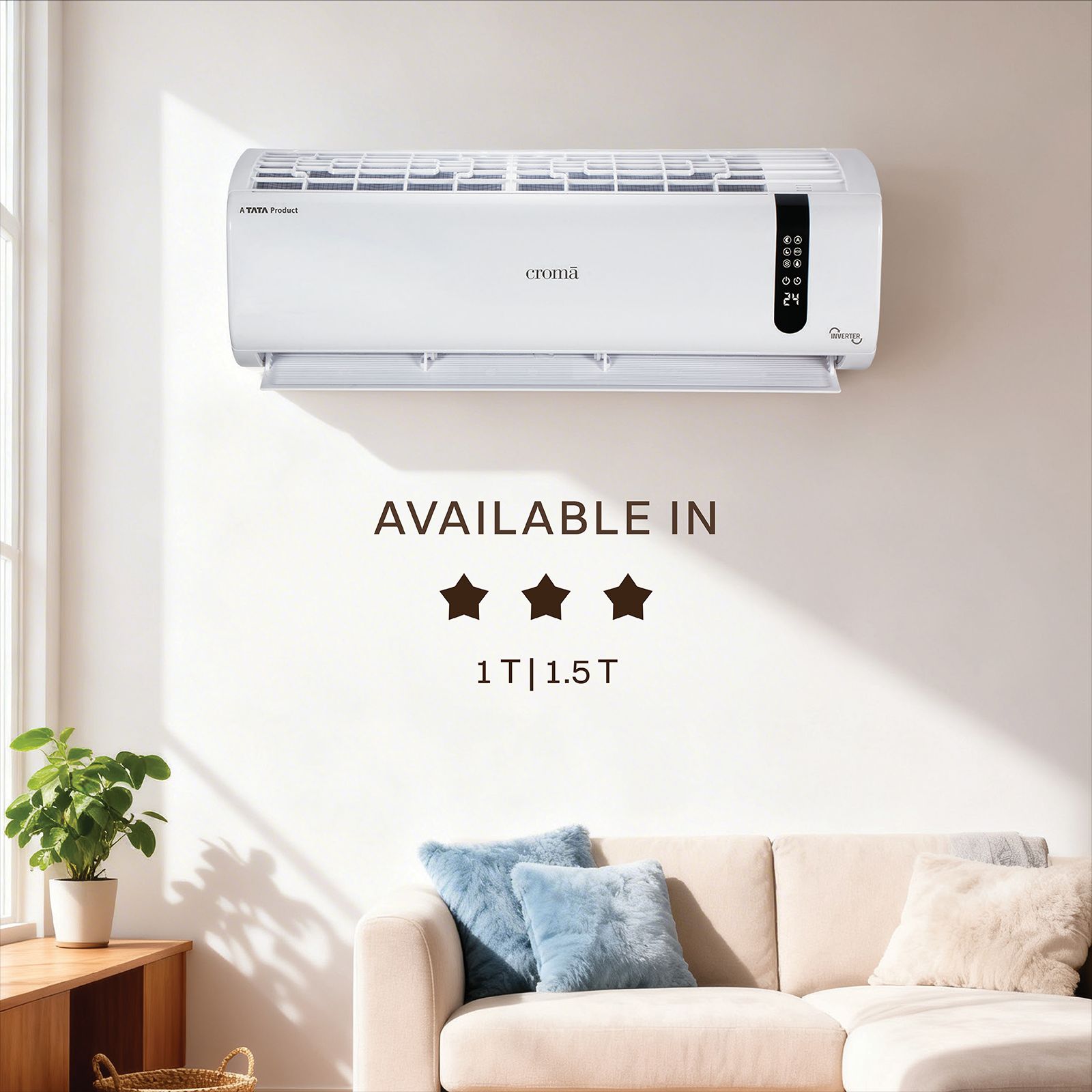 Croma 7 in 1 Convertible 1.5 Ton 3 Star Inverter Split Smart AC with Wi-Fi Enabled (2026 Model, Copper Condenser, CRLAS18IND170211) Croma 7 in 1 Convertible 1.5 Ton 3 Star Inverter Split Smart AC with Wi-Fi Enabled (2026 Model, Copper Condenser, CRLAS18IND170211)_15