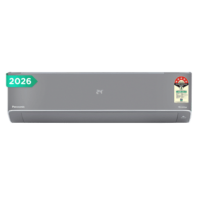 Panasonic HU 8 in 1 Convertible 1 Ton 5 Star Inverter Split Smart AC with Voice Assistant (2026 Model, Copper Condenser, CS/CU-HU12CKY5FM-P)