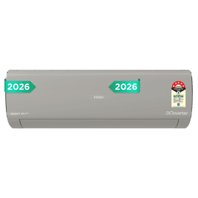 Haier Gravity Heavy Duty AI Plus Convertible 1.6 Ton 5 Star Inverter Split AC with 4 Way Swing (Copper Condenser, HSA19GHD-MAI5NB-I)
