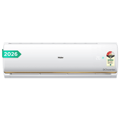 Haier Clean Cool Plus Convertible 1 Ton 3 Star Inverter Split AC with 4 Way Swing (Copper Condenser, HSA14CP-G3NB-I)