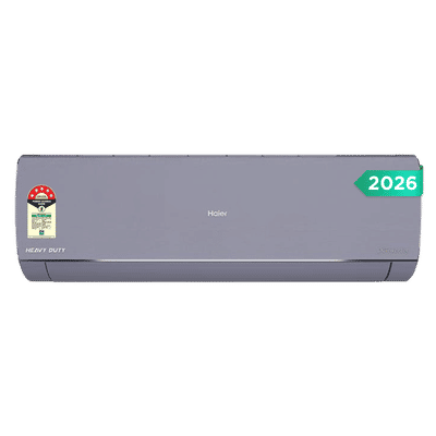 Haier Gravity Heavy Duty AI Plus Convertible 1.6 Ton 5 Star Inverter Split AC with 4 Way Swing (Copper Condenser, HSA19GHD-PAI5NB-I)