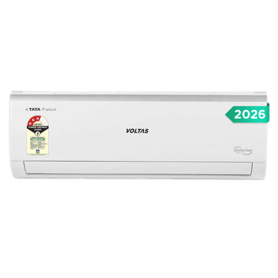 VOLTAS 123INV VERTIS CREST MARVEL Convertible 1 Ton 3 Star Inverter Split AC with Hidden Display (2026 Model, Copper Condenser, 4504151)