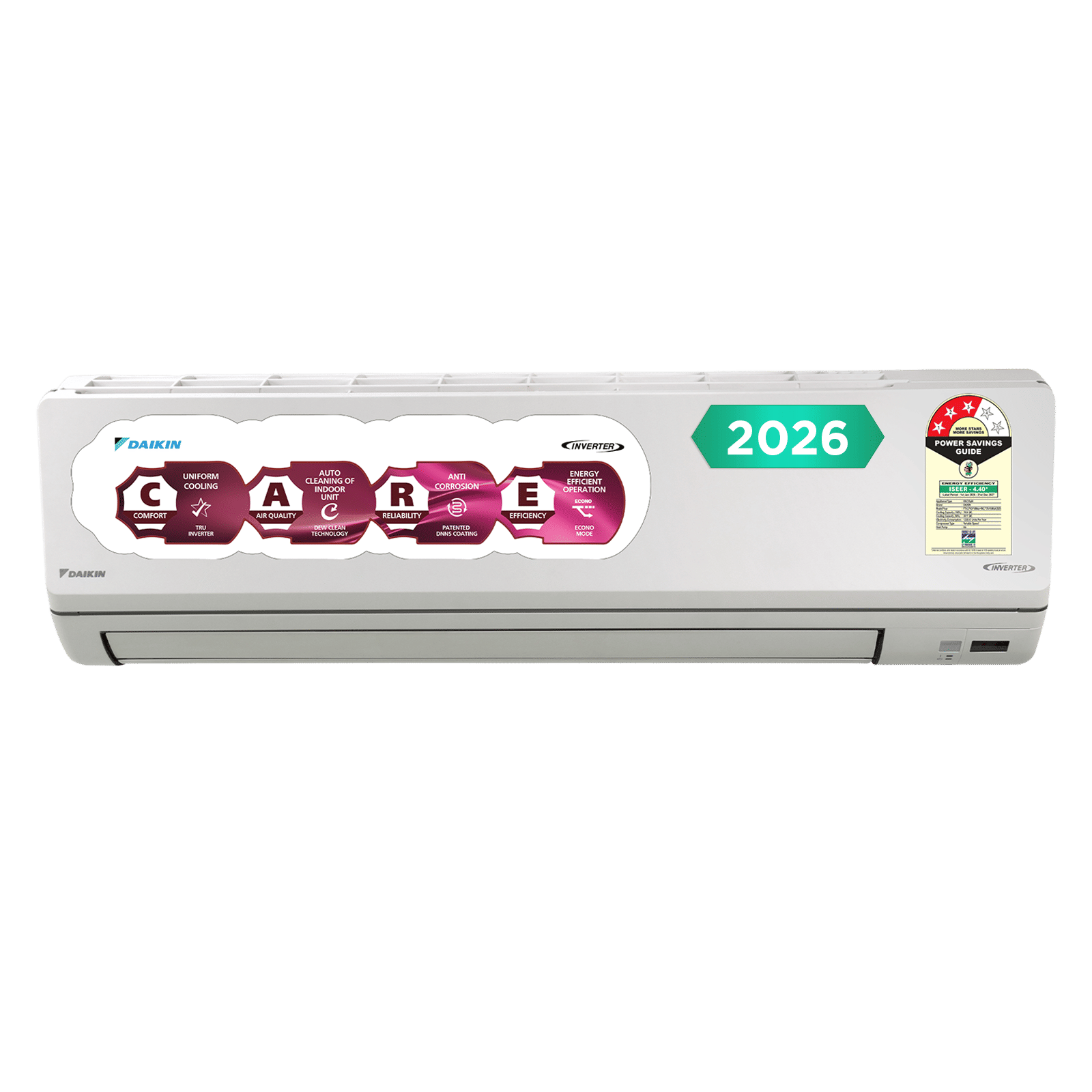 DAIKIN 2 Ton 3 Star Inverter Split AC (Copper Condenser, PM2.5 Filter, FTKL71XV16MAA)_1