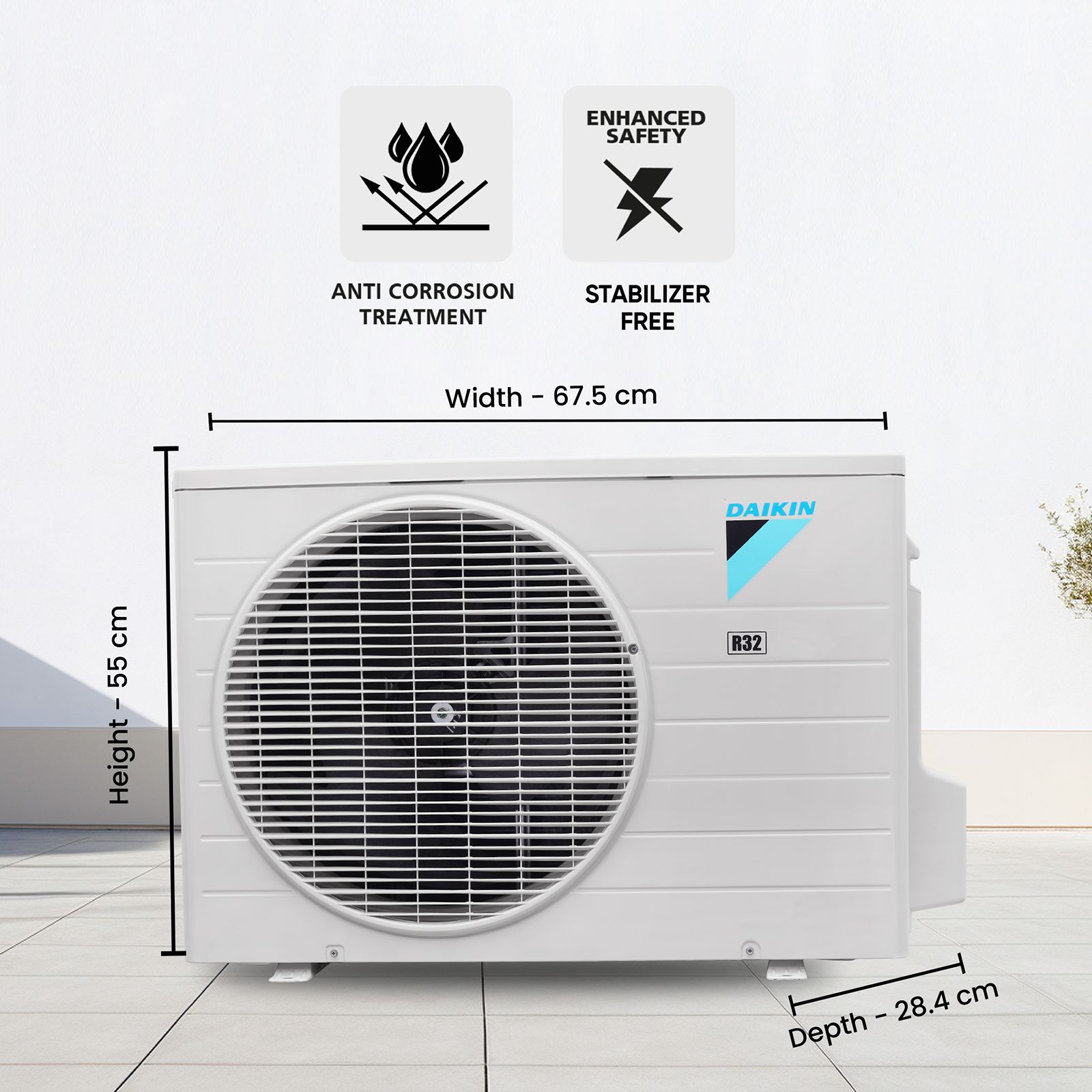 DAIKIN 1 Ton 2 Star Split AC (Copper Condenser, PM 2.5 Filter, FTQ35XV16WBA) DAIKIN 1 Ton 2 Star Split AC (Copper Condenser, PM 2.5 Filter, FTQ35XV16WBA)_11