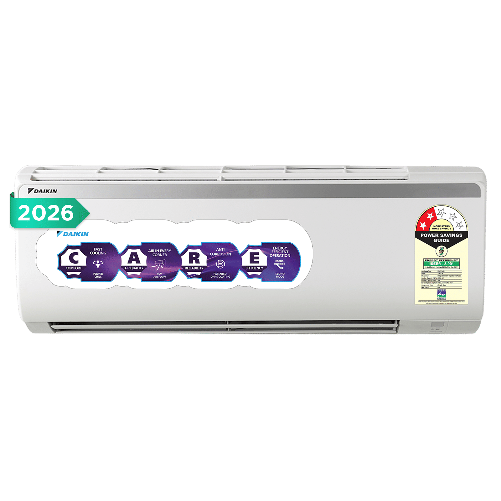 DAIKIN 1.5 Ton 2 Star Split AC (Copper Condenser, PM 2.5 Filter, FTQ50XV16VCA) DAIKIN 1.5 Ton 2 Star Split AC (Copper Condenser, PM 2.5 Filter, FTQ50XV16VCA)_1