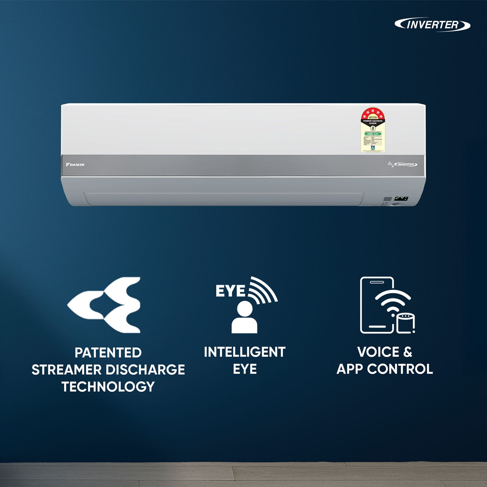DAIKIN 1.5 Ton 5 Star Inverter Split Smart AC with Voice & App Control (Copper Condenser, PM 1.0 Filter, JTKJ60XV16MAA) DAIKIN 1.5 Ton 5 Star Inverter Split Smart AC with Voice & App Control (Copper Condenser, PM 1.0 Filter, JTKJ60XV16MAA)_7