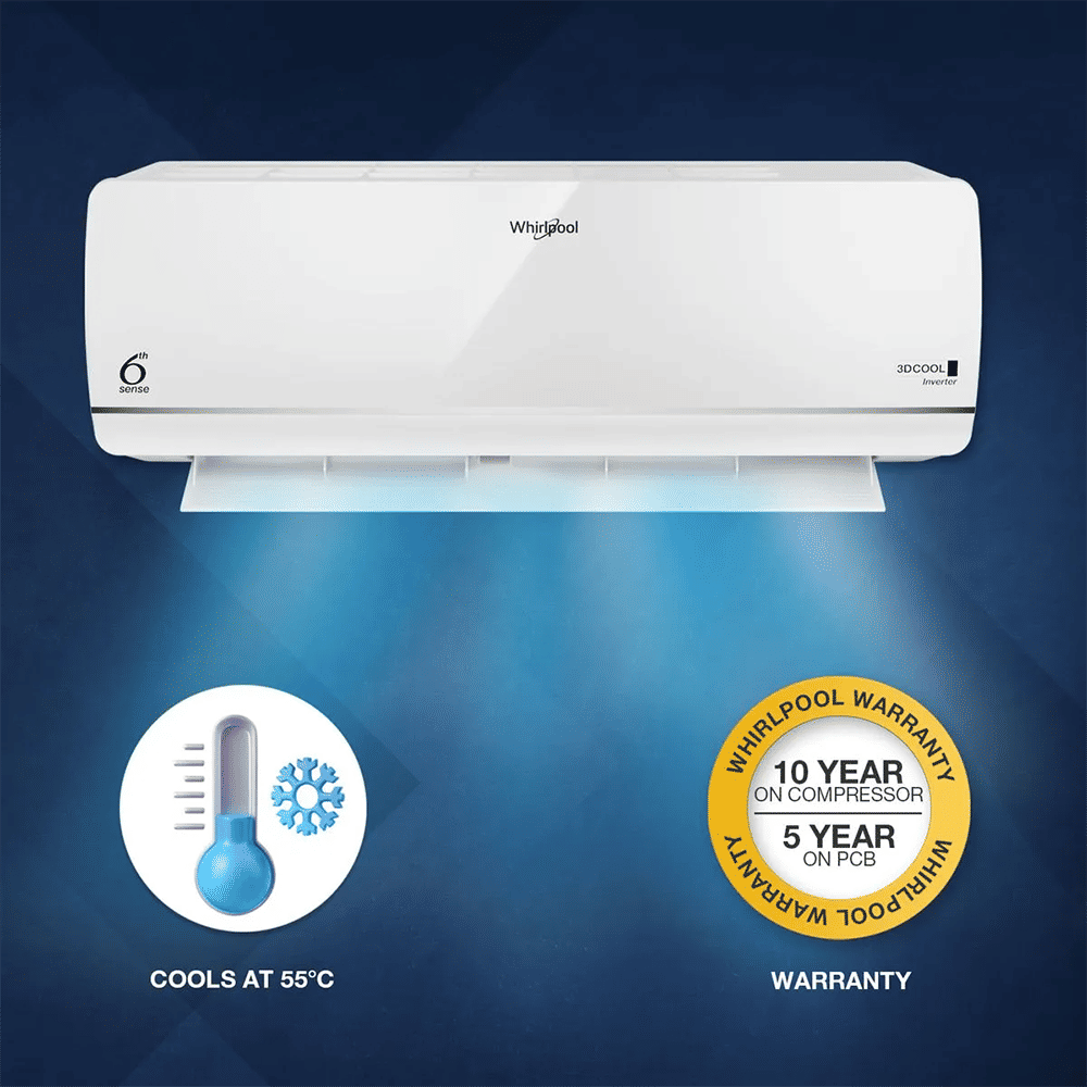 Whirlpool 3D Cool 5 in 1 Convertible 1 Ton 3 Star Inverter Split AC with 6th Sense Technology (2026 Model, Copper Condenser, 41499) Whirlpool 3D Cool 5 in 1 Convertible 1 Ton 3 Star Inverter Split AC with 6th Sense Technology (2026 Model, Copper Condenser, 41499)_13