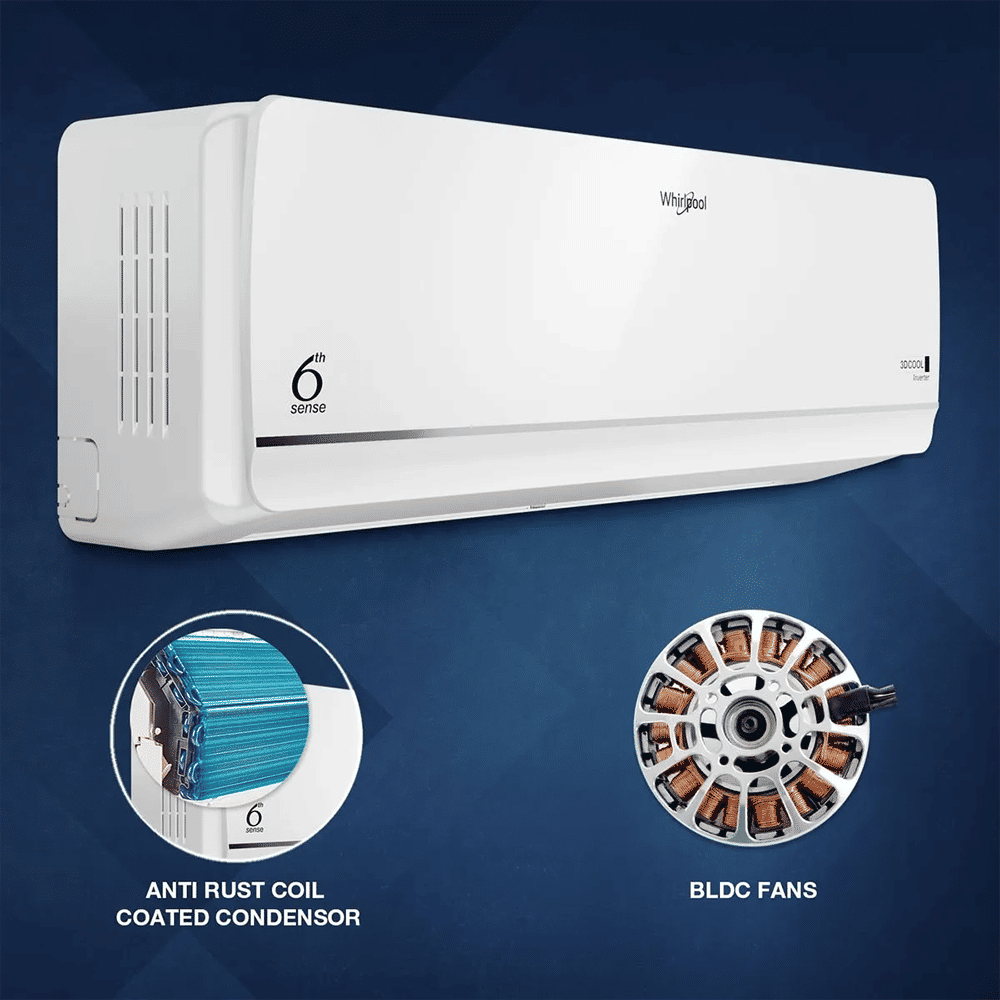Whirlpool 3D Cool 5 in 1 Convertible 1 Ton 3 Star Inverter Split AC with 6th Sense Technology (2026 Model, Copper Condenser, 41499) Whirlpool 3D Cool 5 in 1 Convertible 1 Ton 3 Star Inverter Split AC with 6th Sense Technology (2026 Model, Copper Condenser, 41499)_14