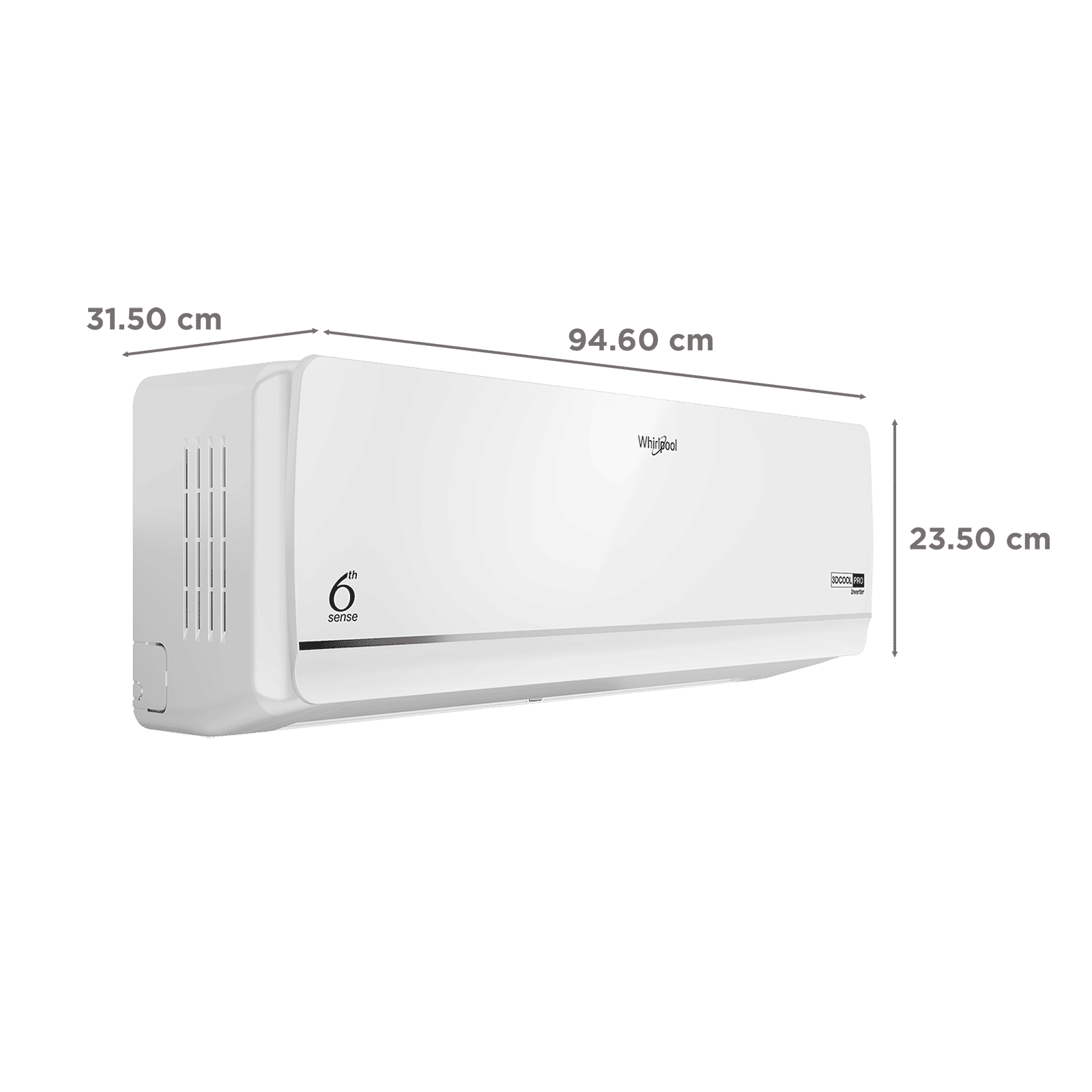 Whirlpool 3D Cool Pro 1.5 Ton 3 Star Inverter Split AC (Copper Condenser, HD Filter, 41503) Whirlpool 3D Cool Pro 1.5 Ton 3 Star Inverter Split AC (Copper Condenser, HD Filter, 41503)_2