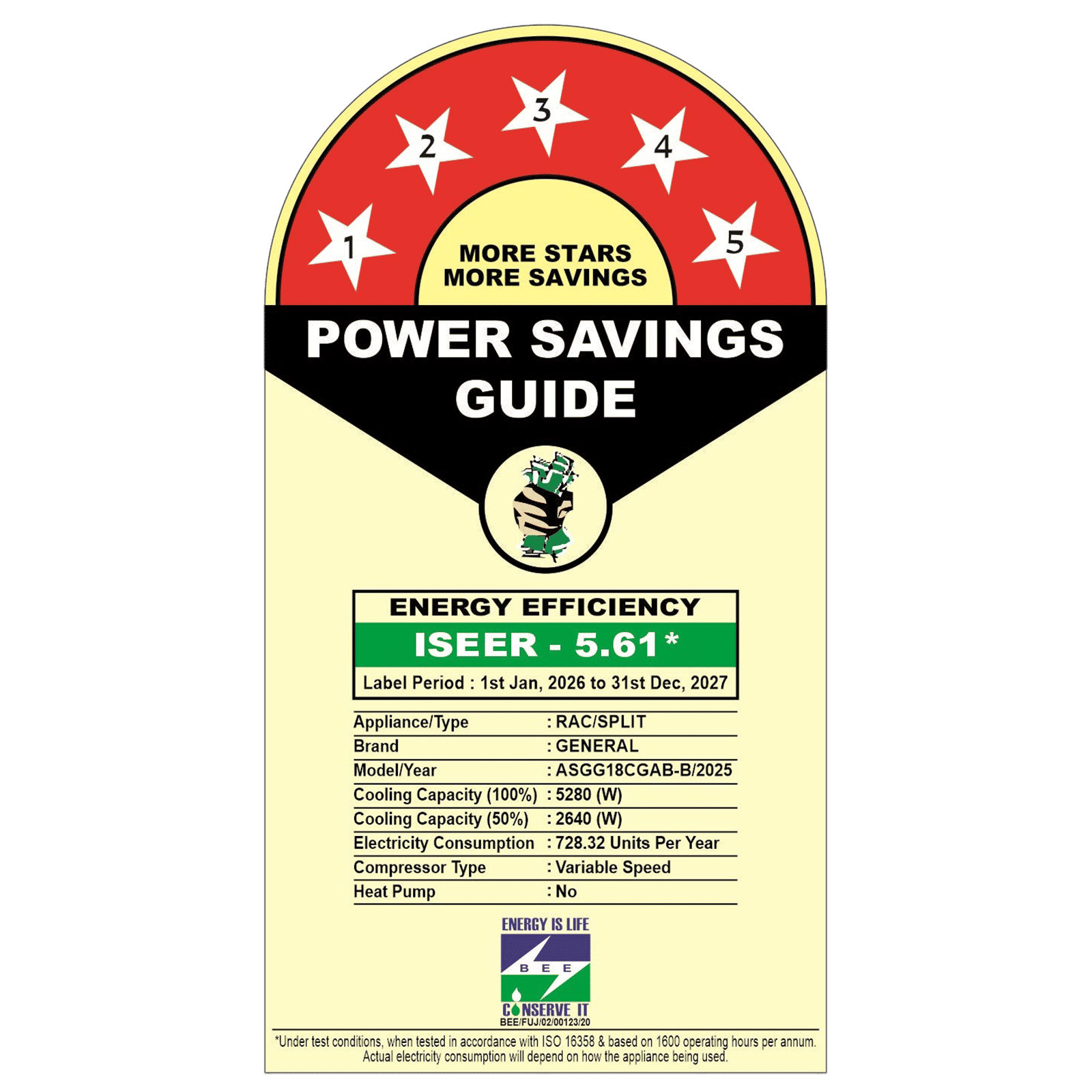 O GENERAL Advance Hyper Tropical 1.5 Ton 5 Star Inverter Split AC (2026 Model, Copper Condenser, ASGG18CGAB-B) O GENERAL Advance Hyper Tropical 1.5 Ton 5 Star Inverter Split AC (2026 Model, Copper Condenser, ASGG18CGAB-B)_5