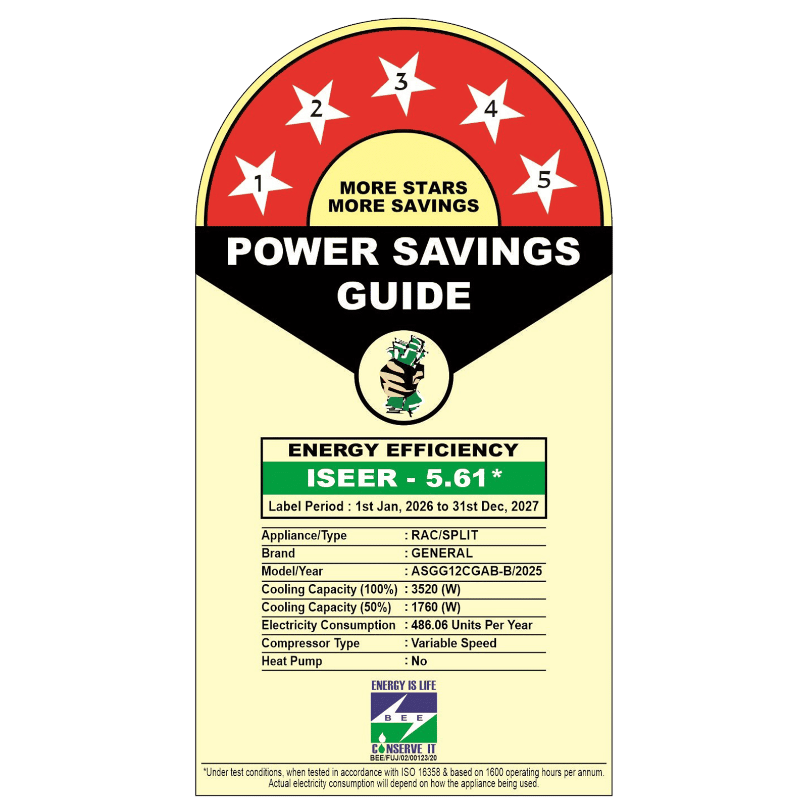 O GENERAL Advance Hyper Tropical 1 Ton 5 Star Inverter Split AC (2026 Model, Copper Condenser, ASGG12CGAB-B) O GENERAL Advance Hyper Tropical 1 Ton 5 Star Inverter Split AC (2026 Model, Copper Condenser, ASGG12CGAB-B)_5
