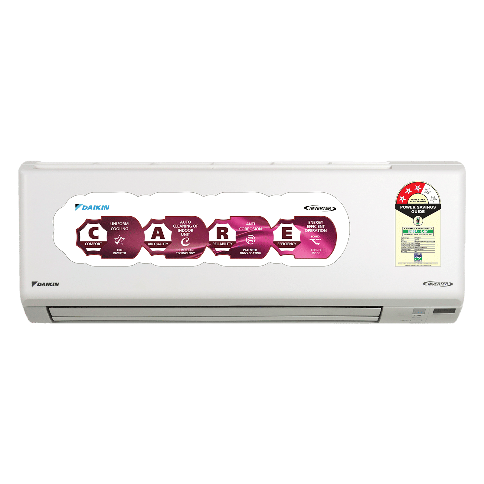 DAIKIN 1.4 Ton 3 Star Inverter Split AC (Copper Condenser, Anti Bacterial Coated Prefilter, FTKC48XV16) DAIKIN 1.4 Ton 3 Star Inverter Split AC (Copper Condenser, Anti Bacterial Coated Prefilter, FTKC48XV16)_1