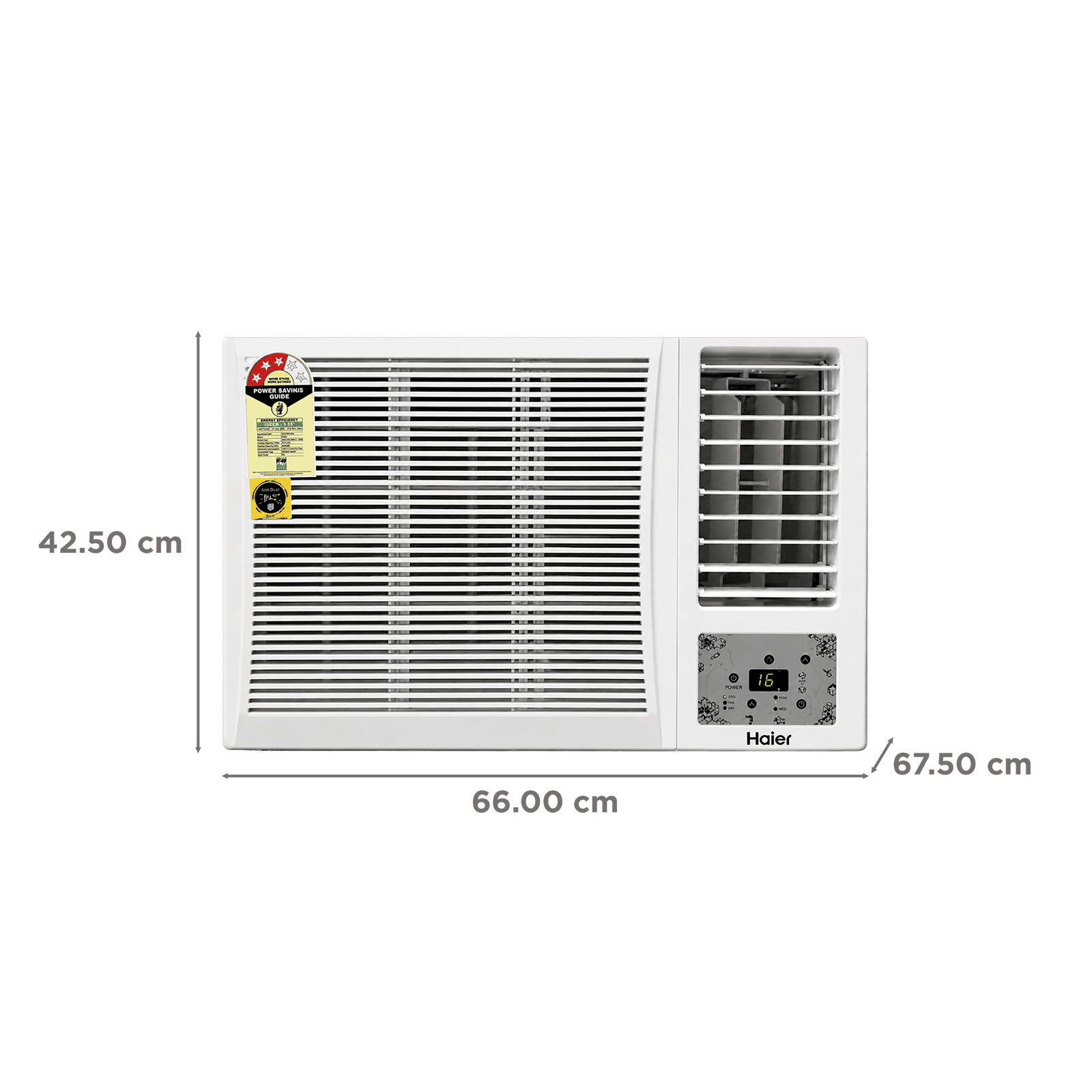 Haier 1.5 Ton 3 Star Inverter Window AC (2026 Model, Copper Condenser, Micro Anti Bacterial Filter, HWA18-W3NB-PI)_3