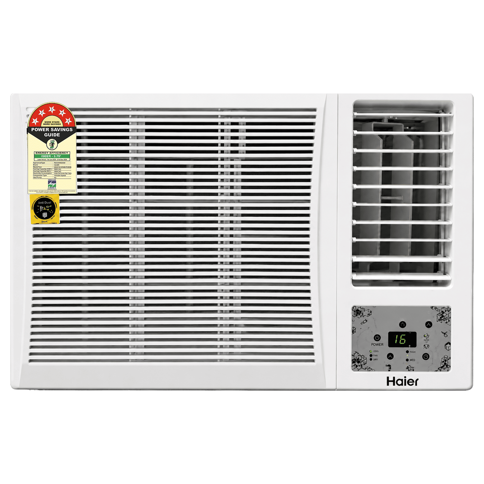 Haier 1.5 Ton 5 Star Inverter Window AC (2026 Model, Copper Condenser, Micro Anti Bacterial Filter, HWA18-W3NB-PI) Haier 1.5 Ton 5 Star Inverter Window AC (2026 Model, Copper Condenser, Micro Anti Bacterial Filter, HWA18-W3NB-PI)_1