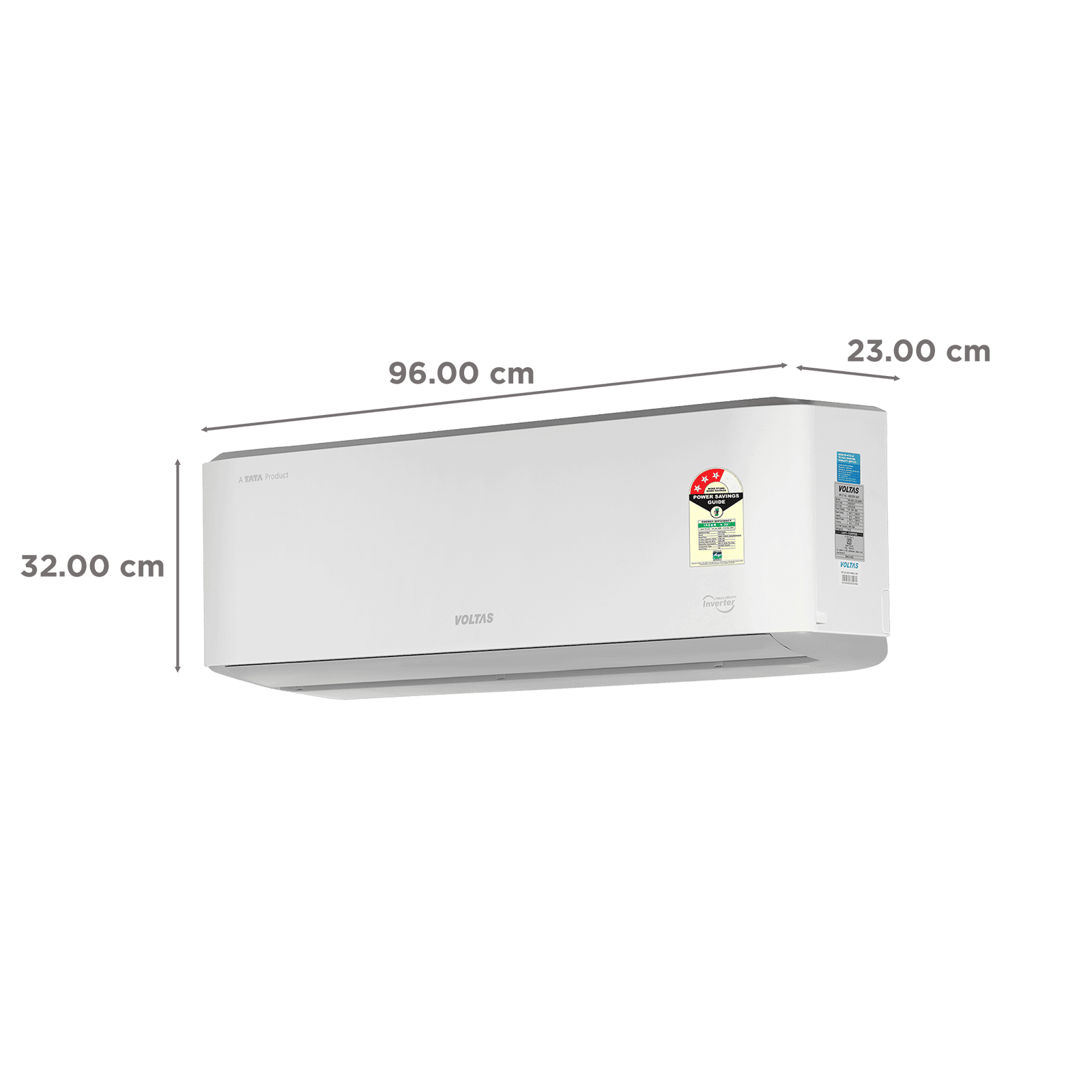 VOLTAS Venus 6 in 1 Convertible 1.5 Ton 3 Star Inverter Split AC with Hidden Display (Copper Condenser, 4504076) VOLTAS Venus 6 in 1 Convertible 1.5 Ton 3 Star Inverter Split AC with Hidden Display (Copper Condenser, 4504076)_3