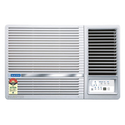 Blue Star 5 in 1 Convertible 1.5 Ton 5 Star
                      Inverter Fixed Speed Window AC with Humidity
                      Control (2026 Model, Copper Condenser, WIA518LXU)