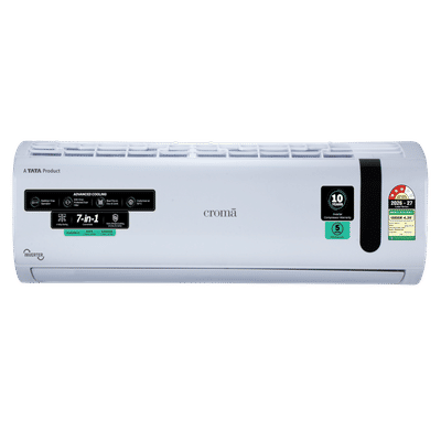Croma 7 in 1 Convertible 1.5 Ton 3 Star Inverter Split AC with Self Diagnosis (2026 Model, Copper Condenser)