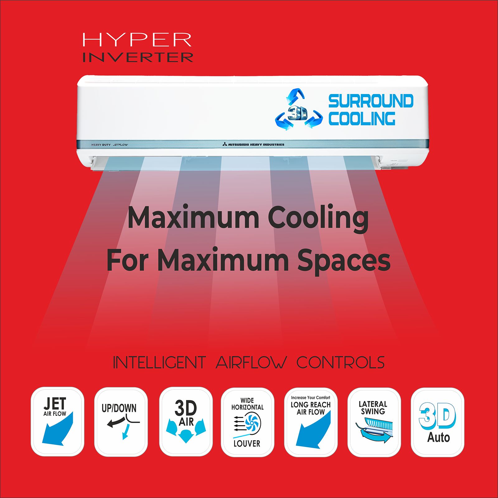 MITSUBISHI HEAVY Desert Xtreme Kooling - JETTA 1 Ton 3 Star Inverter Split AC (2026 Model, Blue Fin Condenser, Nano PM-2.5 Filter, DXK13YAMDA-W)_16