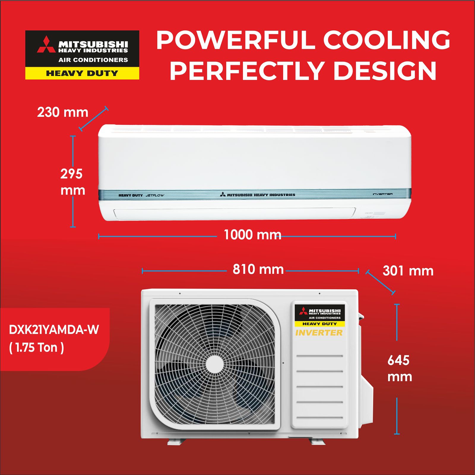 MITSUBISHI HEAVY Desert Xtreme Kooling - JETTA 1.75 Ton 3 Star Inverter Split AC (2026 Model, Blue Fin Condenser, Nano PM-2.5 Filter, DXK21YAMDA-W)_15