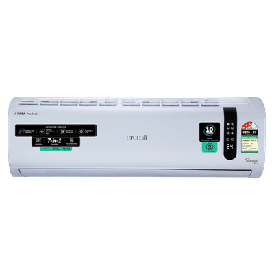 Croma 7 in 1 Convertible 1 Ton 3 Star Inverter Split AC with Self Diagnosis (2026 Model, Copper Condenser)
