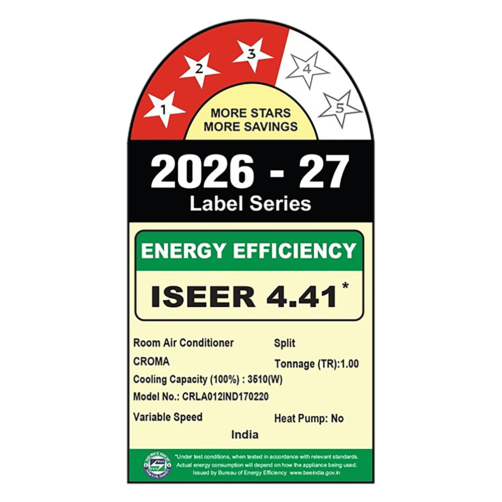 Croma 7 in 1 Convertible 1 Ton 3 Star Inverter Split AC with Self Diagnosis (2026 Model, Copper Condenser) Croma 7 in 1 Convertible 1 Ton 3 Star Inverter Split AC with Self Diagnosis (2026 Model, Copper Condenser)_4