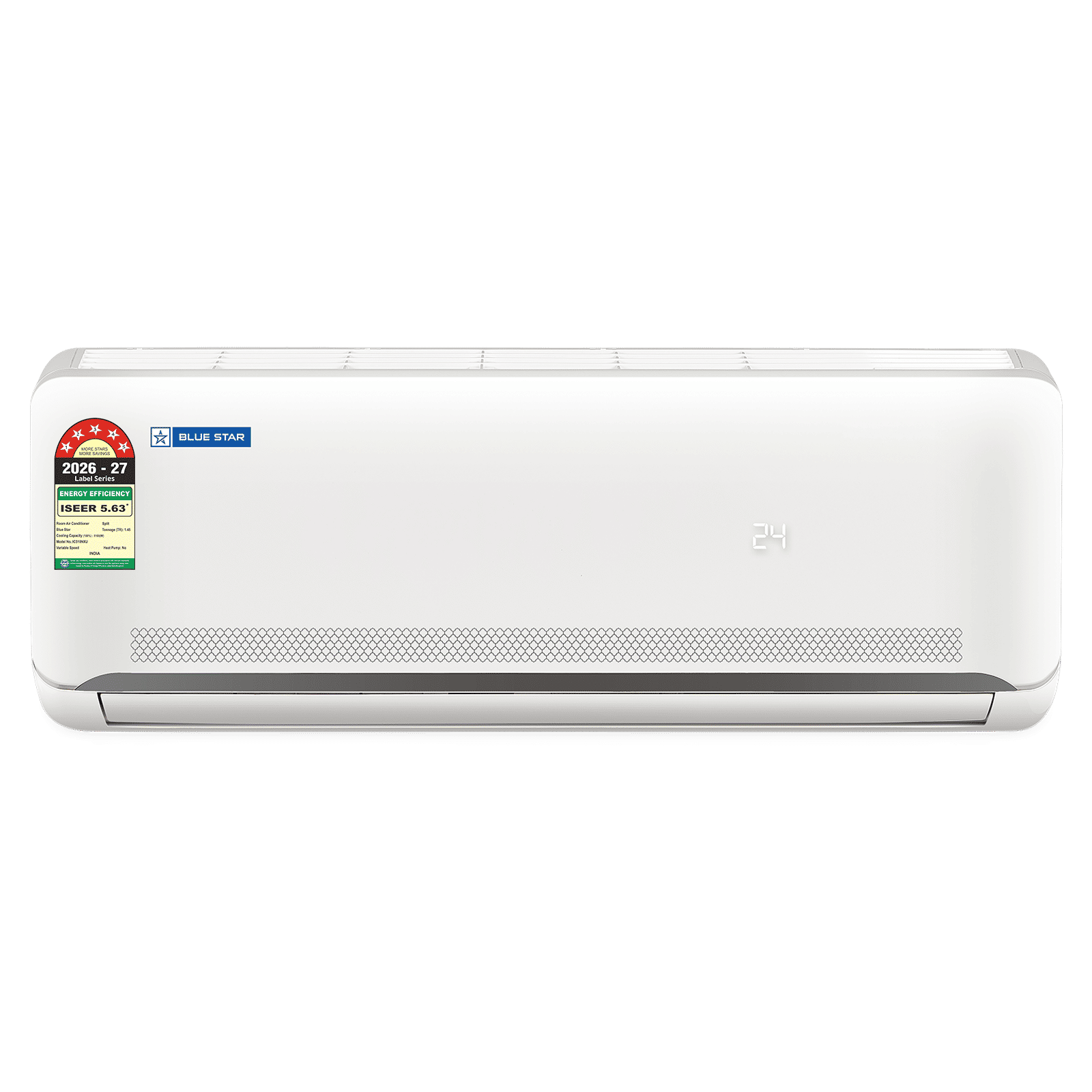 Blue Star N Series 5 in 1 Convertible 1.5 Ton 5 Star Inverter Split AC with Turbo Cool (2026 Model, Blue Fin Condenser, IC518NXU) Blue Star N Series 5 in 1 Convertible 1.5 Ton 5 Star Inverter Split AC with Turbo Cool (2026 Model, Blue Fin Condenser, IC518NXU)_1