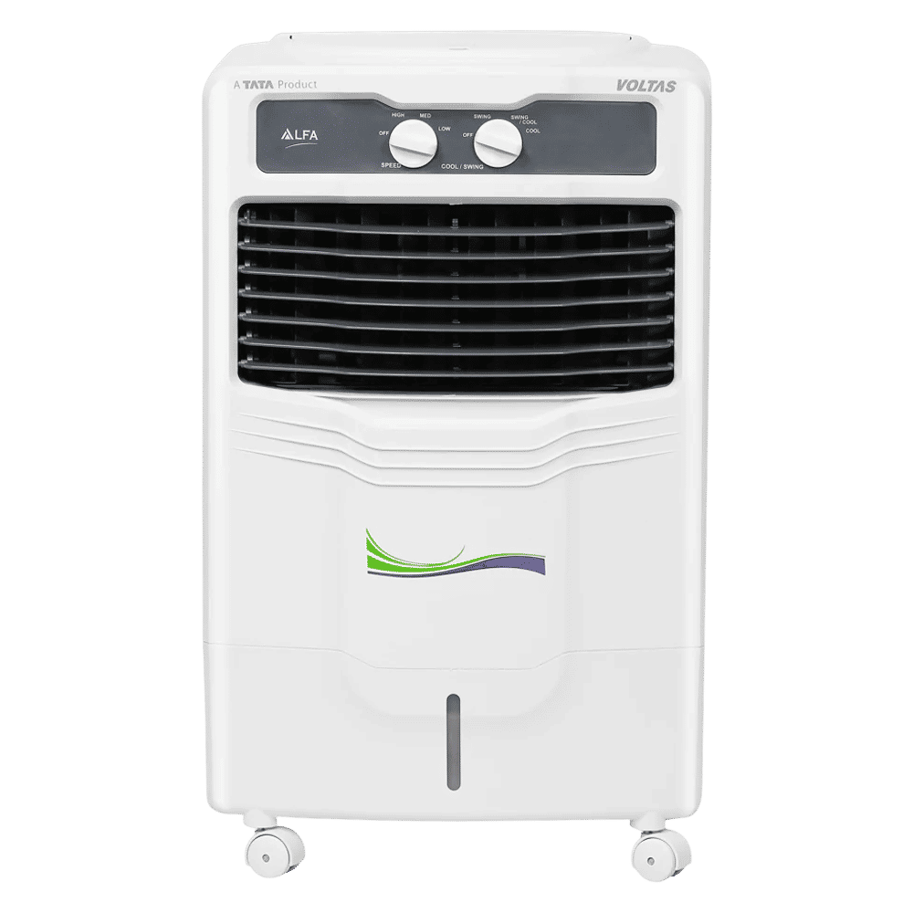 VOLTAS Alfa 15 Litres Personal Air Cooler with Thermal Overload Protection (3 Speed Control, White & Grey) VOLTAS Alfa 15 Litres Personal Air Cooler with Thermal Overload Protection (3 Speed Control, White & Grey)_1