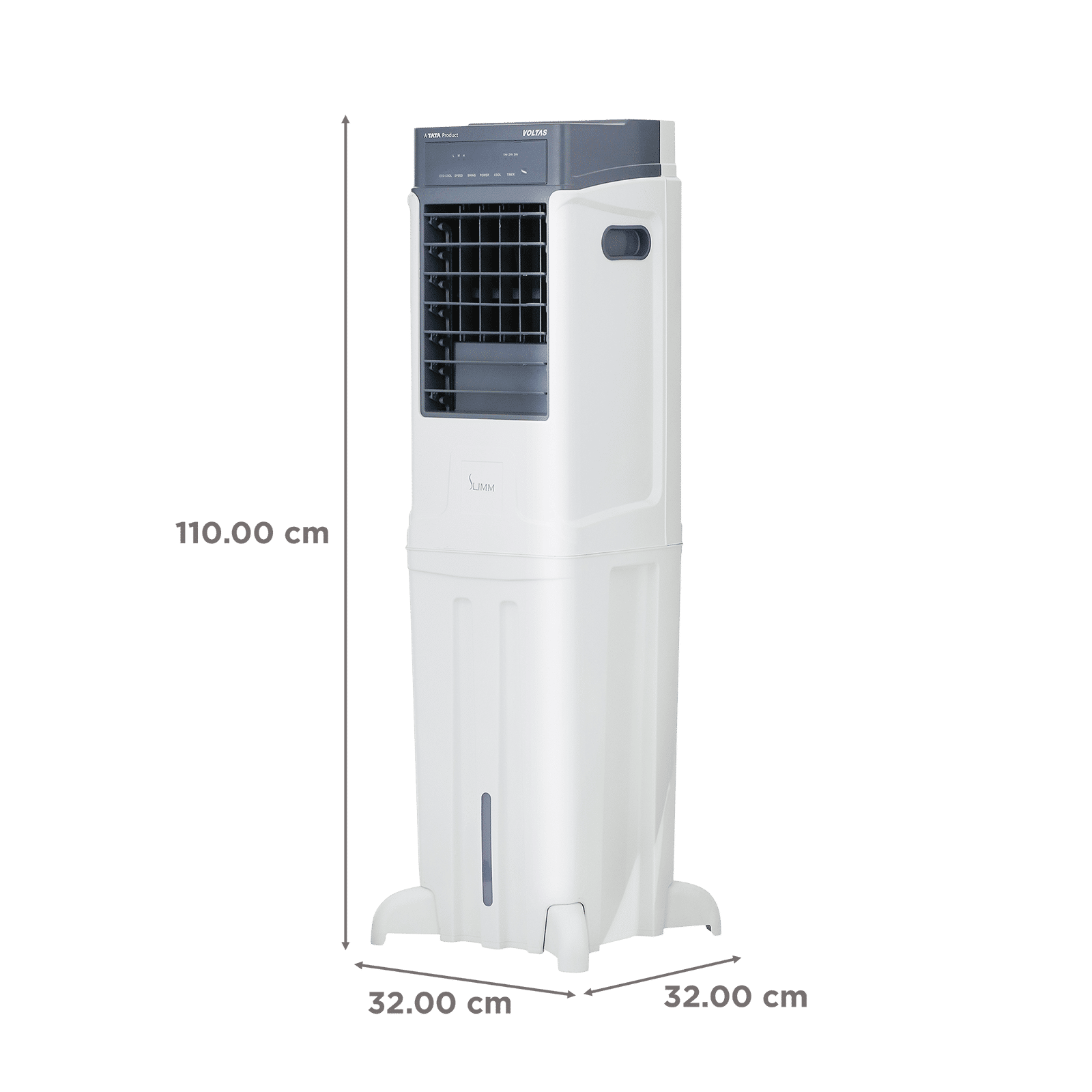 VOLTAS Slimm T 35 Litres Tower Air Cooler with Handy Touch Controls (Inverter Compatible, White & Grey) VOLTAS Slimm T 35 Litres Tower Air Cooler with Handy Touch Controls (Inverter Compatible, White & Grey)_2