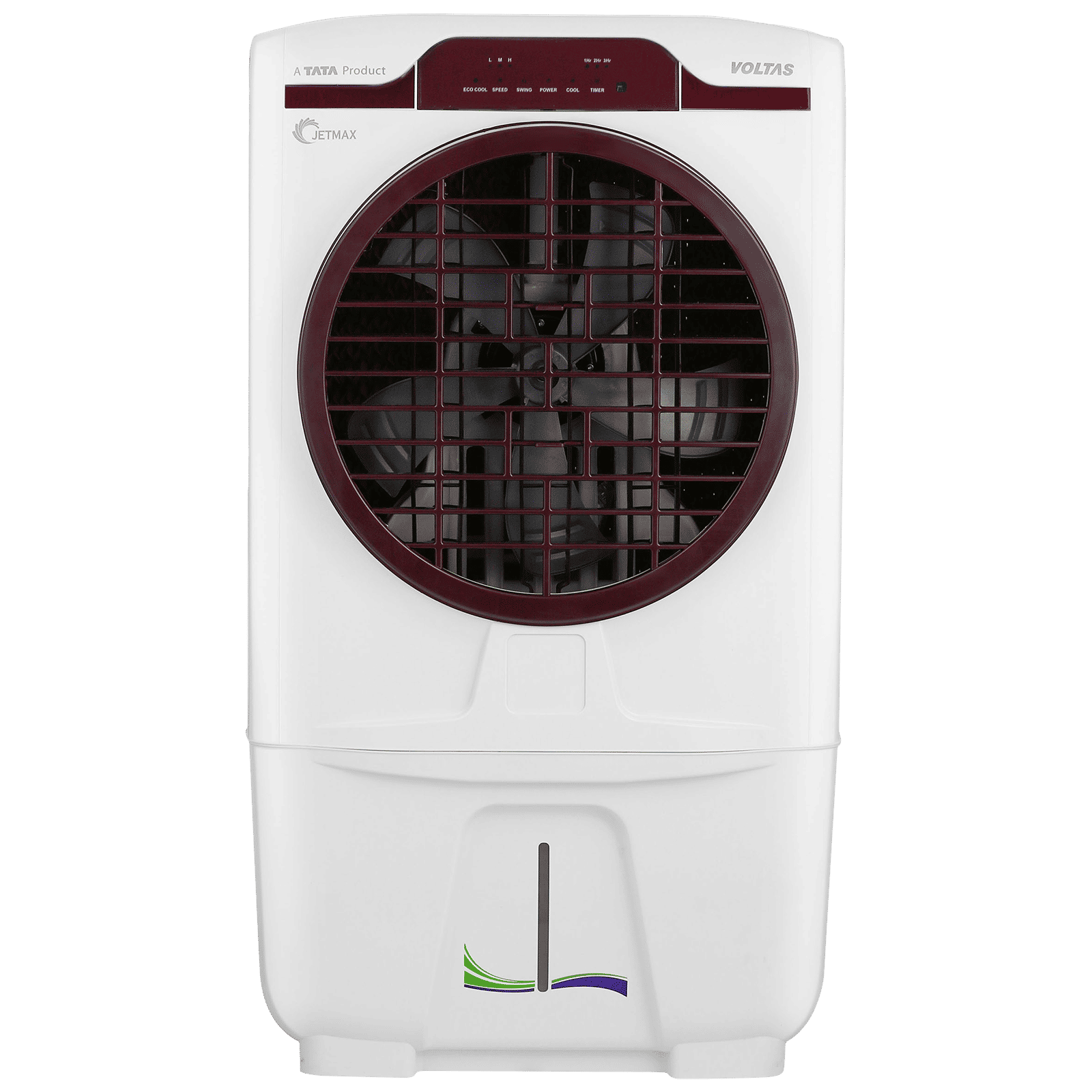 VOLTAS JetMax T 70 Litres Desert Air Cooler with Turbo Air Throw (Smart Humidity Control, White & Burgundy) VOLTAS JetMax T 70 Litres Desert Air Cooler with Turbo Air Throw (Smart Humidity Control, White & Burgundy)_1