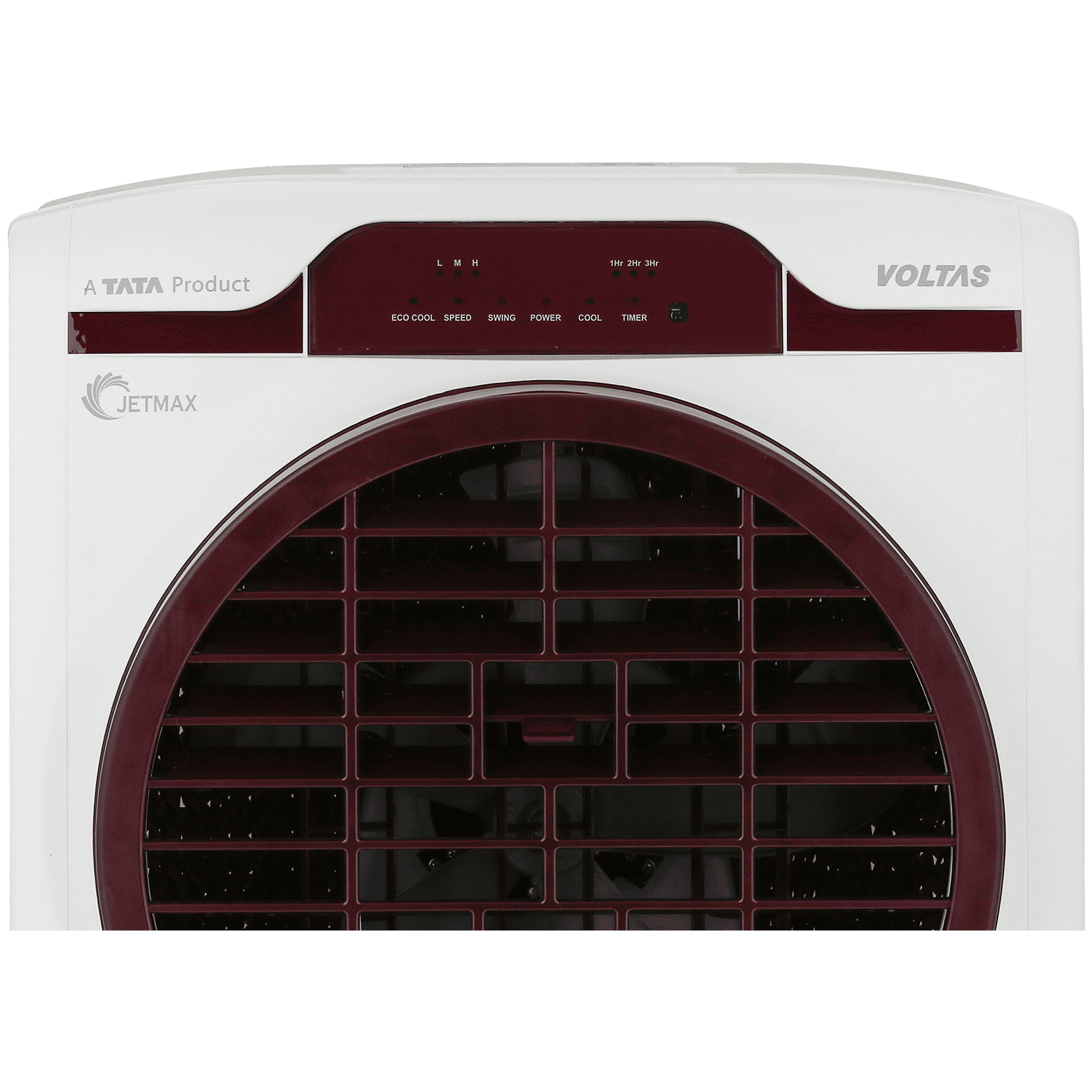 VOLTAS JetMax T 70 Litres Desert Air Cooler with Turbo Air Throw (Smart Humidity Control, White & Burgundy) VOLTAS JetMax T 70 Litres Desert Air Cooler with Turbo Air Throw (Smart Humidity Control, White & Burgundy)_5